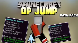 Minecraft But Jumping Is Extremely OP Data Pack 1.18.1, 1.17.1 (OP Jump)
