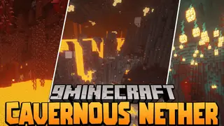 Cavernous Nether Data Pack 1.18.1, 1.17.1 (Cave-like Nether)