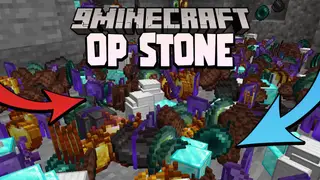 Minecraft But Stone Gives You OP Loot Data Pack 1.18.1, 1.17.1 (OP Stone)