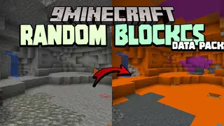 Minecraft But Random Blocks Data Pack 1.17.1 (Randomness, Challenge)