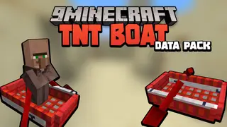 Minecraft But There Is TNT Boat Data Pack 1.17.1 (Boat, Unique)