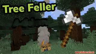 Tree Feller Data Pack 1.16.5, 1.15.2 (Realistic Tree Chopping in Minecraft)