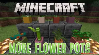 More Flower Pots Data Pack 1.17.1 (New Flower Pots!)