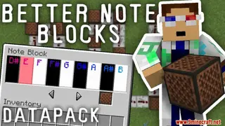 Better Note Blocks Data Pack 1.16.5, 1.15.2 (Make A Song Easier With Note Blocks)
