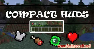Compact HUDS Data Pack 1.15.2 (A Better Heads-up Display for Minecraft)