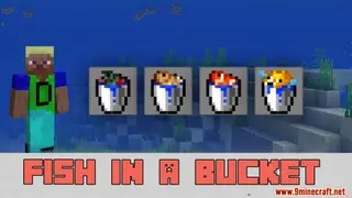 Fish In A Bucket Data Pack 1.15.2 (Craft Fish Bucket Easily)