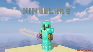 MineBlade Data Pack 1.14.4 (Brutal Sword Came From Heaven)