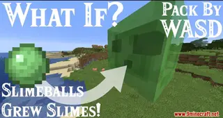 WASD Growing Slimes Data Pack 1.14.4 (Like Snowball, but it's Slime)
