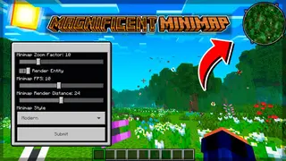 Magnificent Minimap Addon (26.x, 1.21) – MCPE/Bedrock Mod