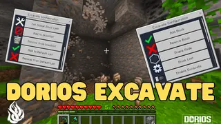 Dorios Excavate Addon (26.x, 1.21) – MCPE/Bedrock Mod
