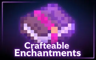 Crafteable Enchantments Addon (1.21, 1.20) – MCPE/Bedrock Mod