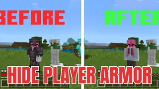 Hide Player Armor Texture Pack (26.x, 1.21) – MCPE/Bedrock