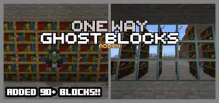 One-Way Ghost Blocks Addon (1.21, 1.20) – MCPE/Bedrock Mod