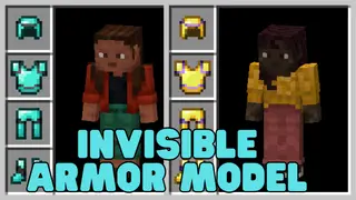 Invisible Armor Model Addon (1.21, 1.20) – MCPE/Bedrock Mod