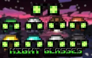 Night Glasses Addon (26.x, 1.21) – MCPE/Bedrock Mod