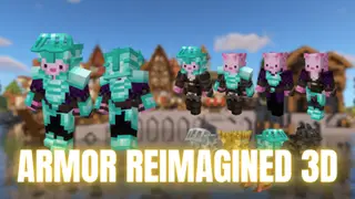 Armor Reimagined 3D Texture Pack (1.21, 1.20) – MCPE/Bedrock