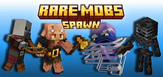 Rare Mobs Spawn Addon (26.x, 1.21) – MCPE/Bedrock Mod