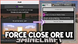 Force Close Ore UI – A Patch to Improve Stability for MCPE/Bedrock
