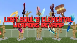 Lost Soul's Elemental Weapons Revamp Addon (26.x, 1.21) – MCPE/Bedrock Mod
