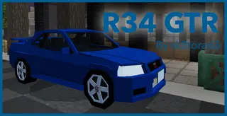 Nissan R34 GTR Addon (1.21, 1.20) – MCPE/Bedrock Mod