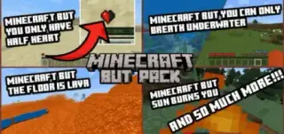 Minecraft But Pack Addon (1.21, 1.20) – MCPE/Bedrock Mod