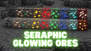 Seraphic Glowing Ores Addon for Better RTX (1.21) – MCPE/Bedrock