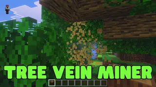 Tree Vein Miner Addon (26.x, 1.21) – MCPE/Bedrock Mod