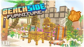 Beachside Furniture Addon (26.x, 1.21) – MCPE/Bedrock Mod