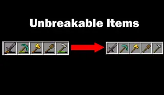 Unbreakable Items Addon (26.x, 1.21) – MCPE/Bedrock Mod