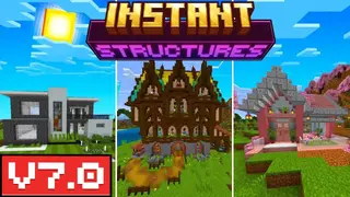 Instant Structures Addon (26.30+, 1.21) – MCPE/Bedrock Mod