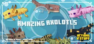 Amazing Axolotls Texture Pack (26.x, 1.21) – MCPE/Bedrock