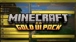 Gold UI Pack Remastered Texture Pack (26.x, 1.21) – MCPE/Bedrock