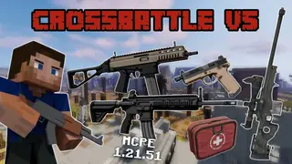Crossbattle Addon (26.x, 1.21) – MCPE/Bedrock Guns Mod