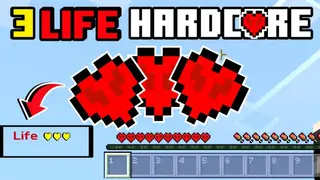 3 Life Hardcore Addon (1.21, 1.20) – MCPE/Bedrock Mod