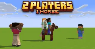 2 Players on 1 Horse Addon (1.21, 1.20) – MCPE/Bedrock Mod
