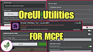 Ore UI Utilities Addon (26.x, 1.21) – MCPE/Bedrock Mod