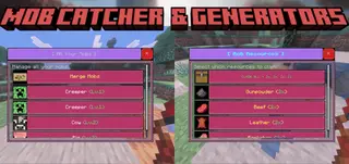 Mob Catcher and Generators Addon (26.x, 1.21) – MCPE/Bedrock Mod