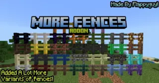 More Fences Addon (1.21, 1.20) – MCPE/Bedrock Mod