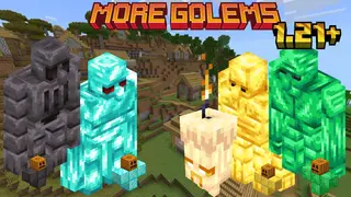 More Golems Addon (1.21, 1.20) – MCPE/Bedrock Mod