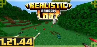 Realistic Random Loot Addon (26.x, 1.21) – MCPE/Bedrock Mod