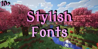 Stylish Fonts Texture Pack (26.x, 1.21) – MCPE/Bedrock