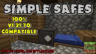 Simple Safes FWS Addon (26.x, 1.21) – MCPE/Bedrock Security Vault Mod