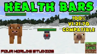 Health Bars FWS Addon (26.x, 1.21) – MCPE/Bedrock Mod