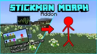 Stickman Morph Addon (26.x, 1.21) – MCPE/Bedrock Mod