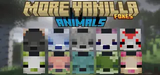 More Vanilla Animals + Foxes Addon (26.x, 1.21) – MCPE/Bedrock Mod
