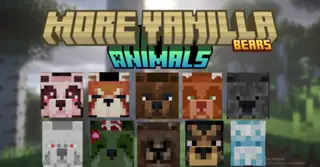 More Vanilla Animals+ Bears Addon (26.x, 1.21) – MCPE/Bedrock Mod
