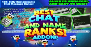 Chat And Name Rank Addon (26.x, 1.21) – MCPE/Bedrock Mod