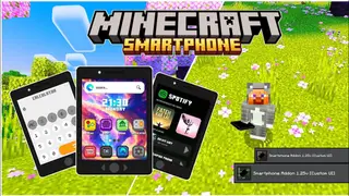 Real Working Smartphone Addon (26.x, 1.21) – MCPE/Bedrock Mod
