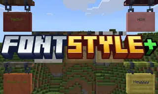 FontStyle Plus Texture Pack (1.21, 1.20) – MCPE/Bedrock
