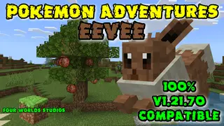 Pokemon Adventures – Eevee Addon (26.x, 1.21) – MCPE/Bedrock Mod